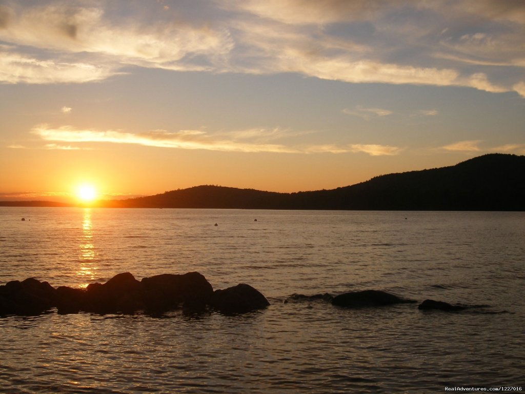 Sunset at the beach | Mooseheadchalet | Greenville, Maine  | Vacation Rentals | Image #1/7 | 