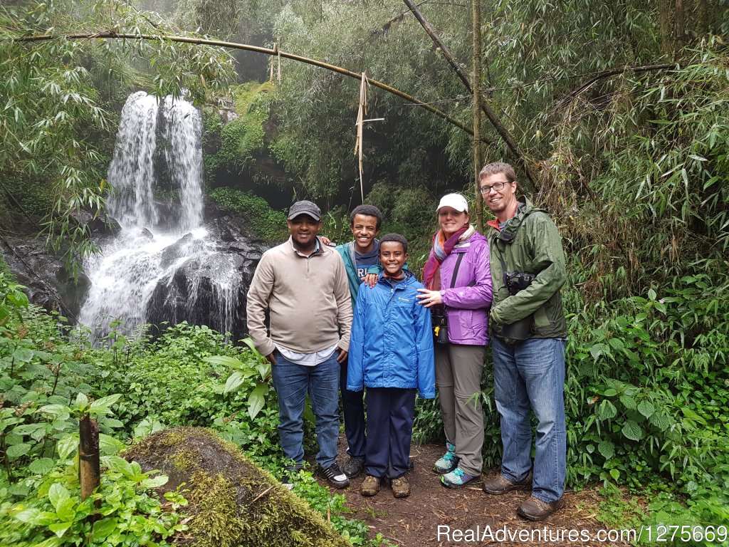 At Bale Mountain Park enjoying Water falls at Harena Forest | Travel Ethiopia Packages | Image #2/5 | 