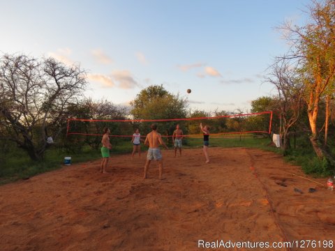 A bit of volley ball after work