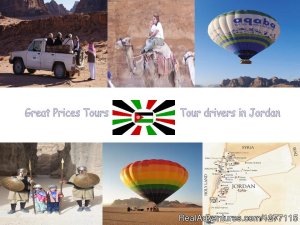 Great Jordan Prices Tours & Tour drivers in Jordan
