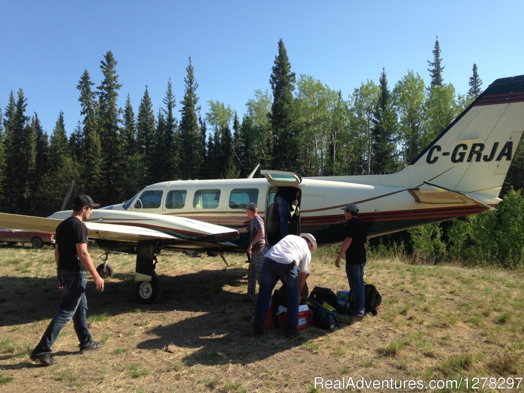 Fly in with your private plame | Hooked on Tapawingo Lodge | Sundre, Alberta  | Fishing Trips | Image #1/6 | 