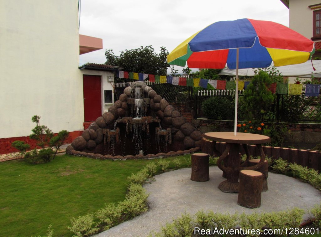 Tranquil fountain | Cosy Countryside Homestay in Kathmandu | Image #2/5 | 