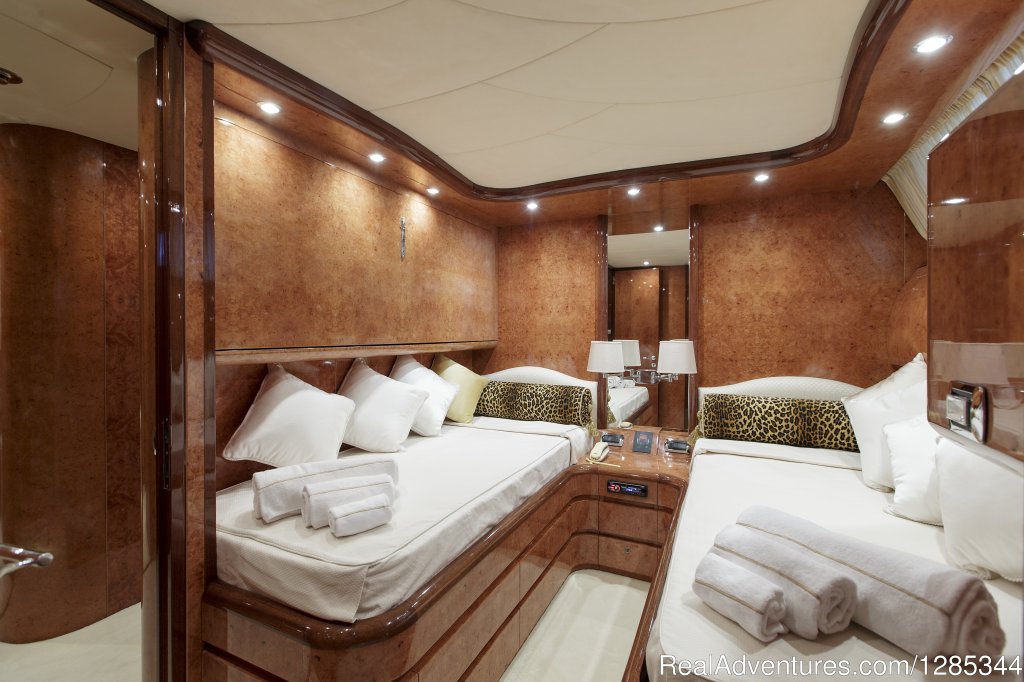 Sea Jaguar, Bedroom 4 (Triple) | Luxury Super Yacht in Maldives, Sea Jaguar | Image #8/14 | 