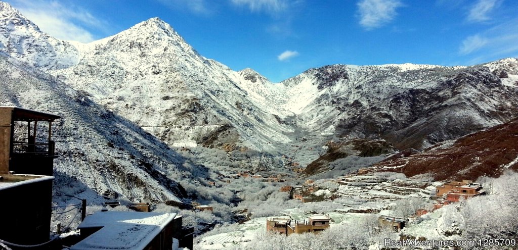 Spring snows in Berber Village | Atlas Mountains Morocco- Berber Villages & Mt Toub | Image #2/3 | 