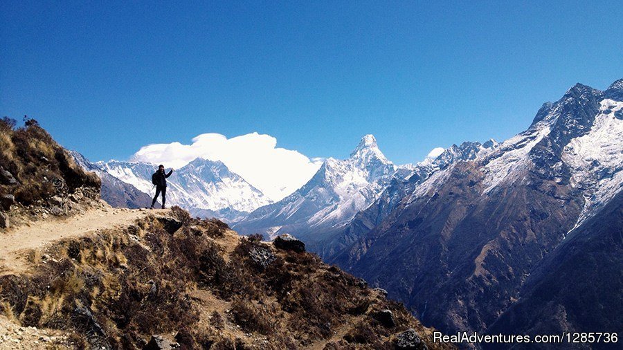 View Of Mt. Amadablam And Lhotse Close To Tenbgoche | Everest Base Camp Trek with Himalayan Expert Team | Kathmandu Nepal, Nepal | Hiking & Trekking | Image #1/7 | 