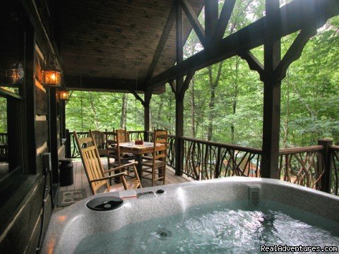 Creekside luxury log cabins in the Smokies | Topton, North Carolina ...